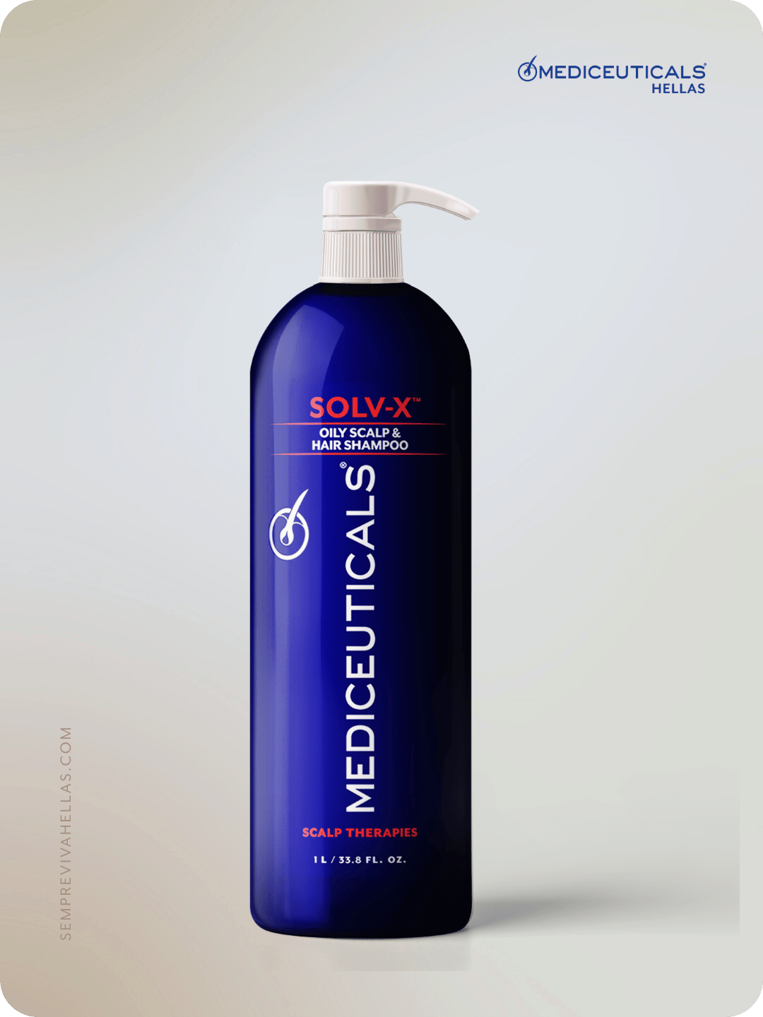 SOLV X OILY SCALP HAIR SHAMPOO 1L